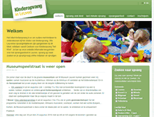 Tablet Screenshot of kinderopvangleuven.be